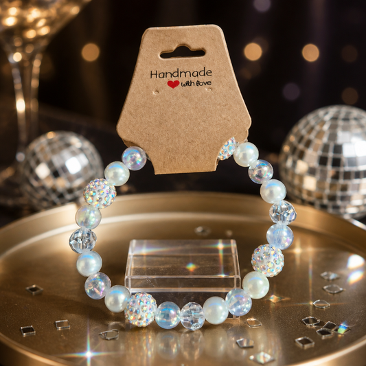 Glitterball pearl bracelet